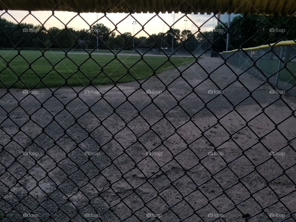 fence baseball