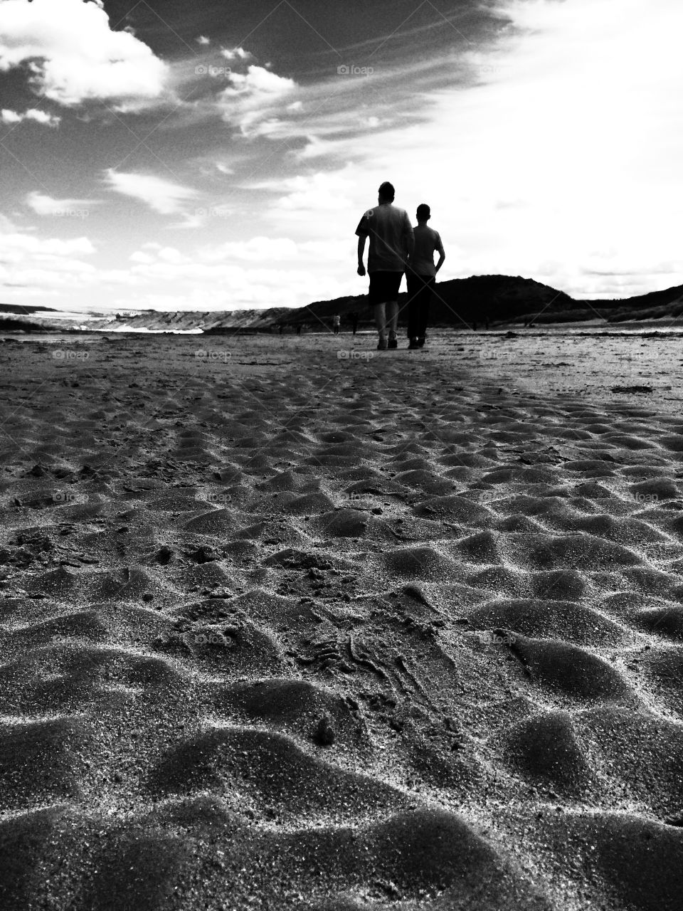 Marske-by-the-Sea. Ripples in the sand ...