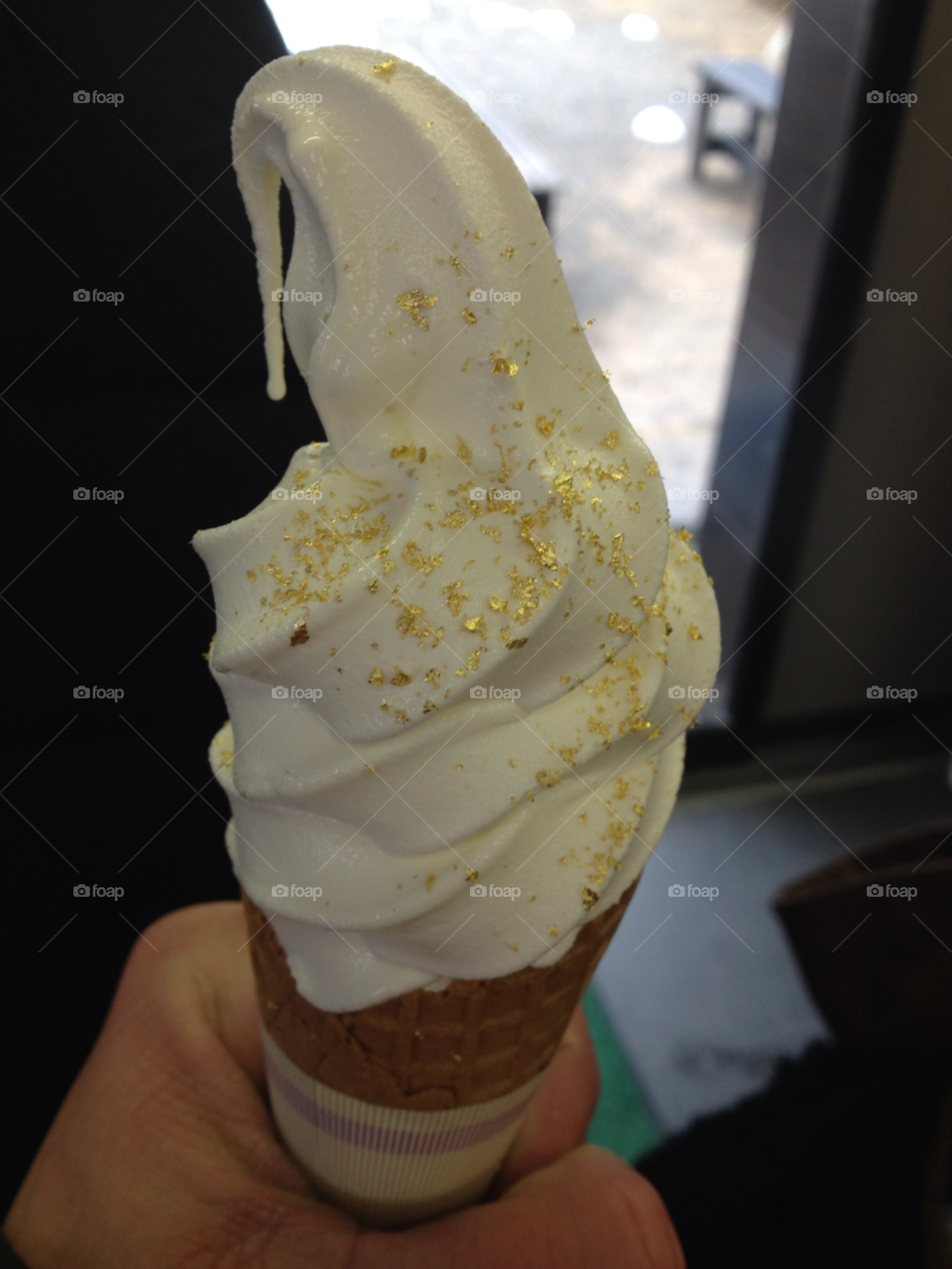 sweet gold dessert ice cream by freychong