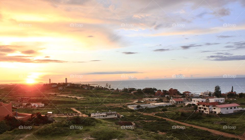 Beautiful sunset at Punta Blanca 