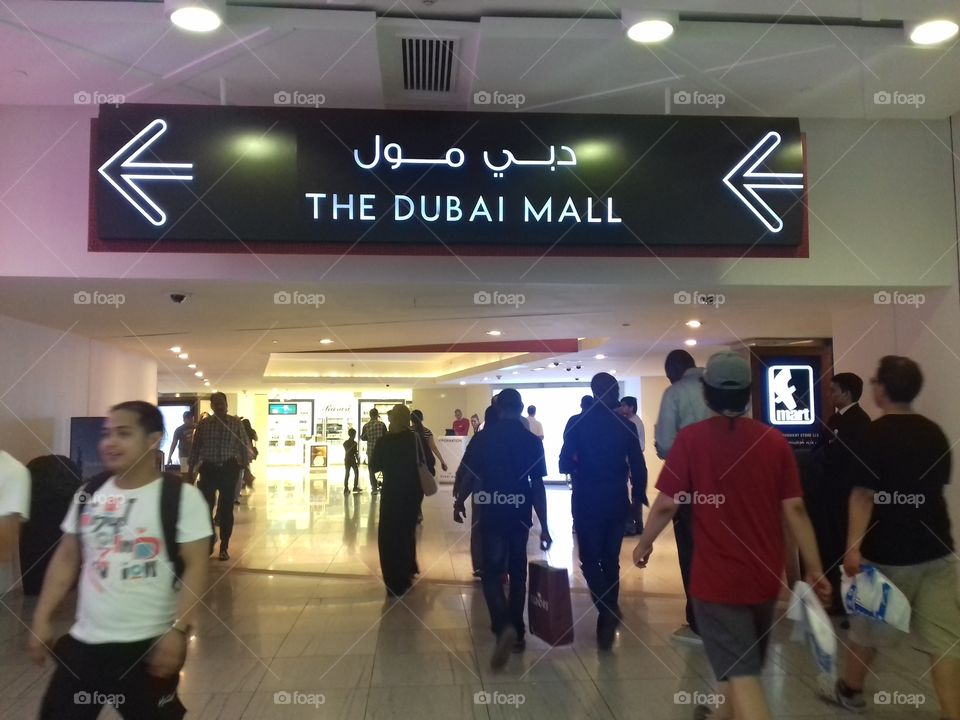 The dubai mall in dubai, uae