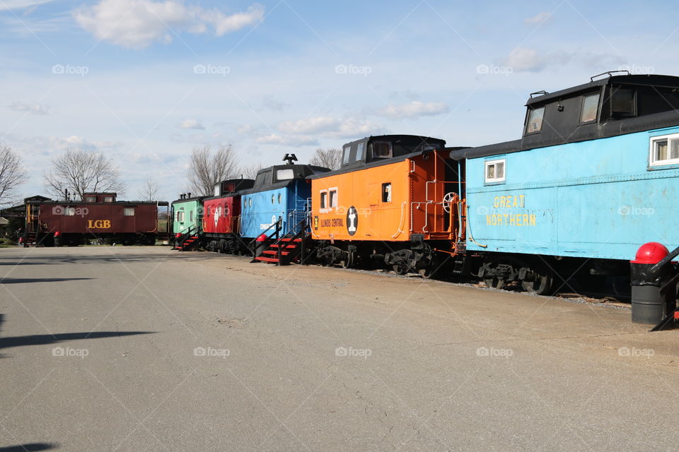 Train Caboose Line Up