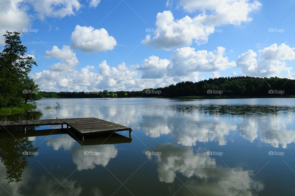 beautiful lake view in Poland