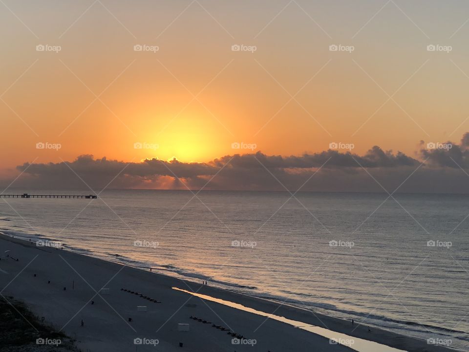 Sunrise over the Gulf of Mexico 