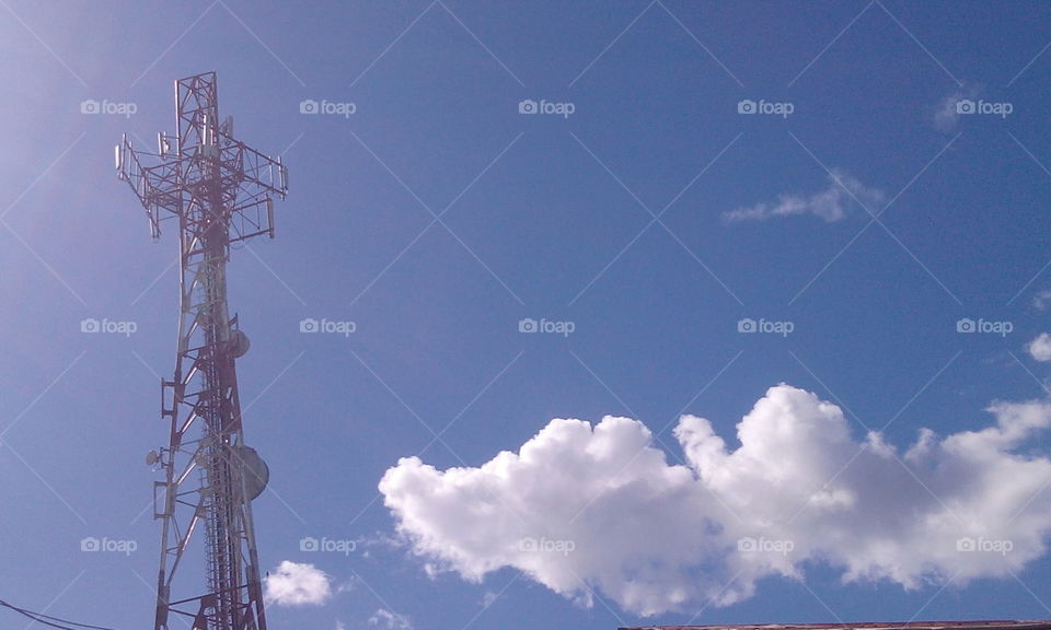 tower on clouds