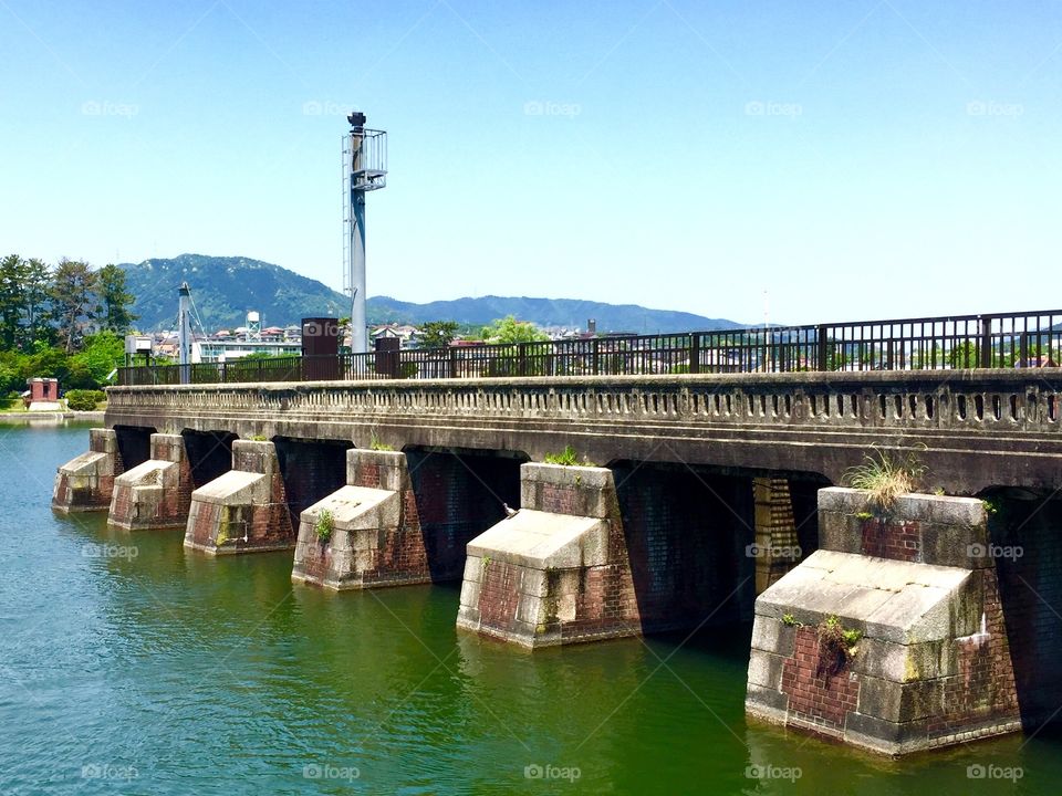 the remains of old Seta River gates