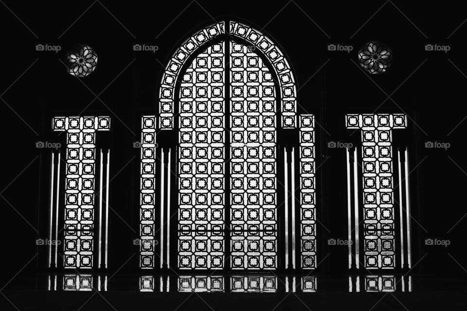 Arabic Mosque BW