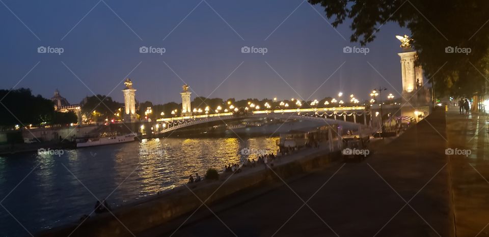 river. romance. romantic. lights. Paris. France