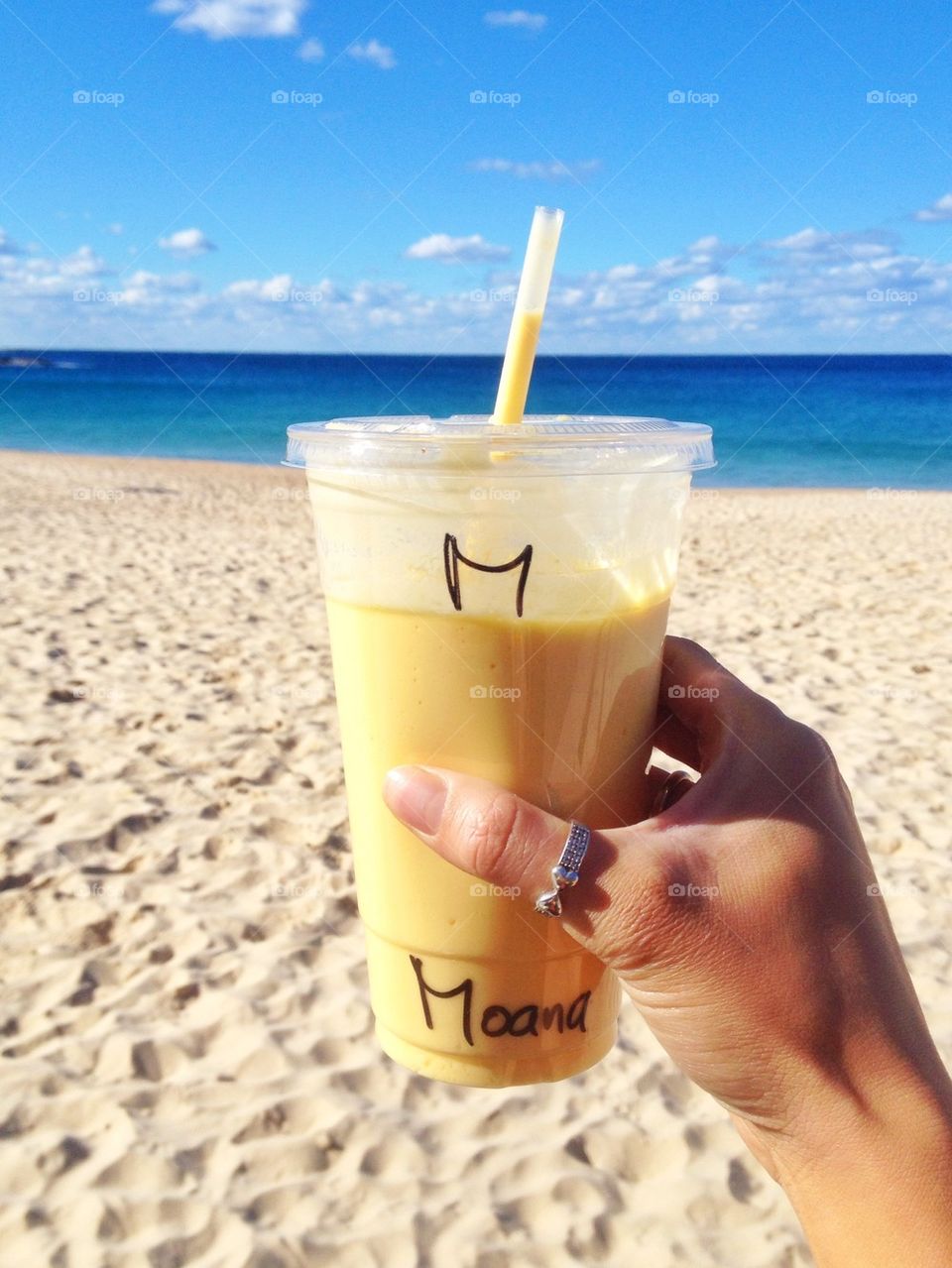 Smoothies at the beach