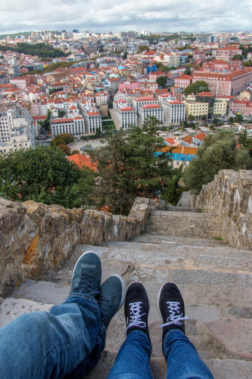 Steps in Castelo de São Jorge