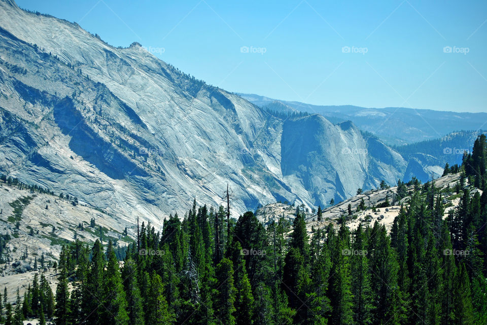 Scenic view of olmsted point in california