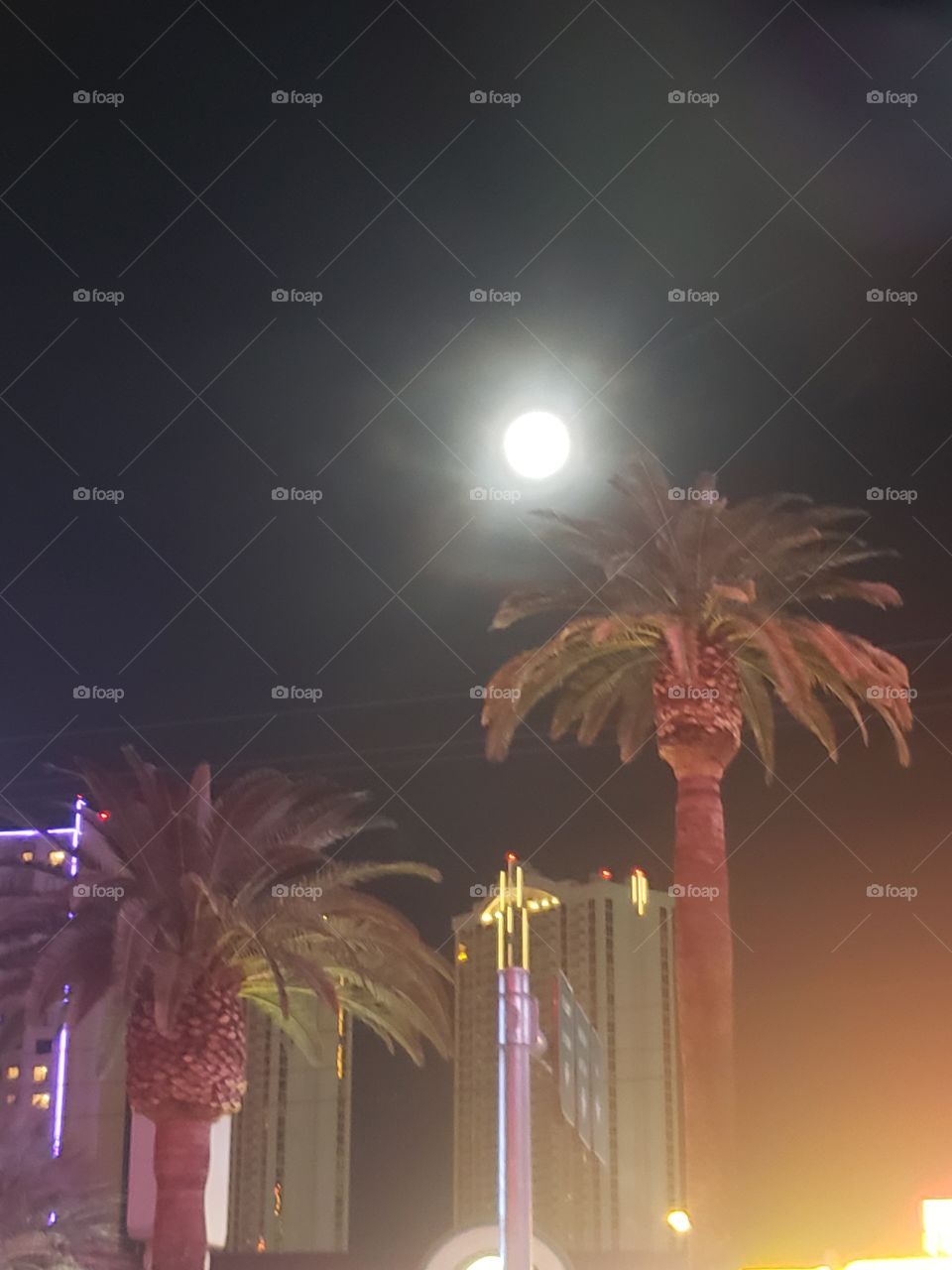 the beautiful eclipse on Las Vegas boulevard in Las Vegas Nevada