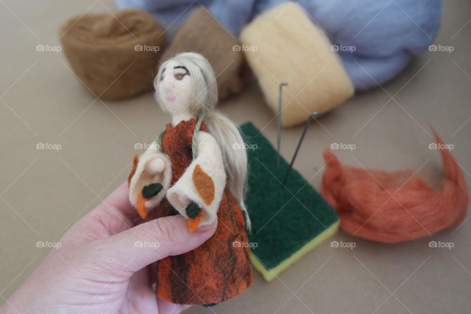 Wool doll 
