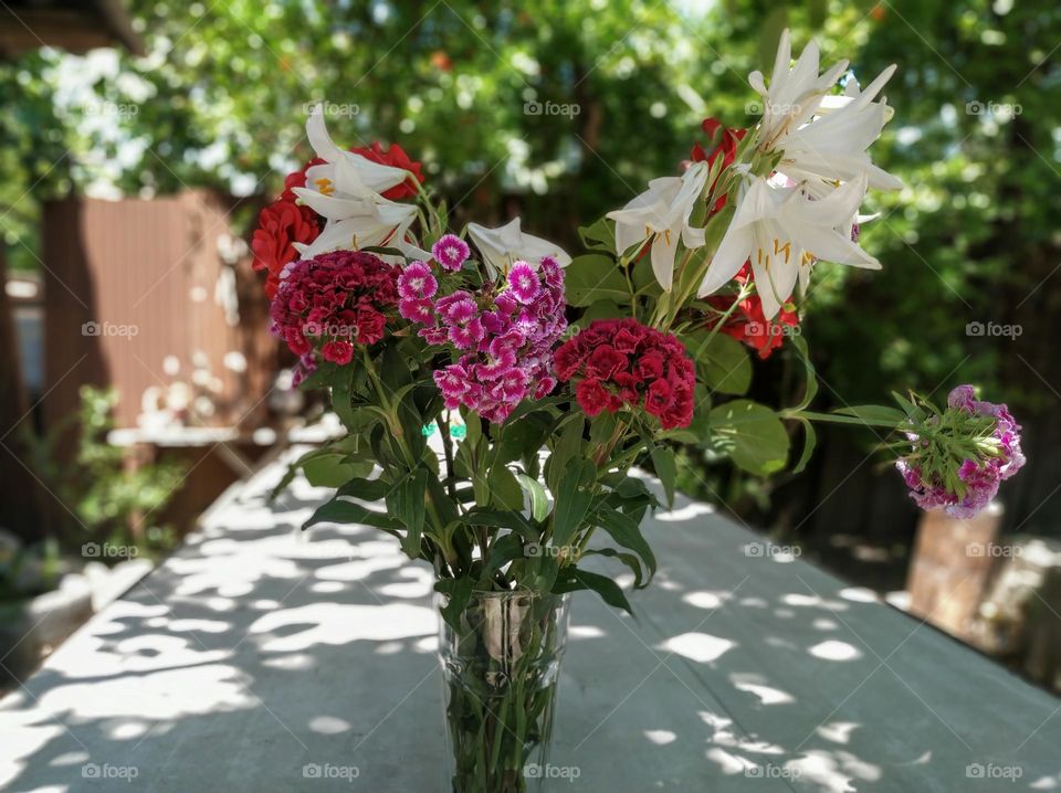 flowers in a vase