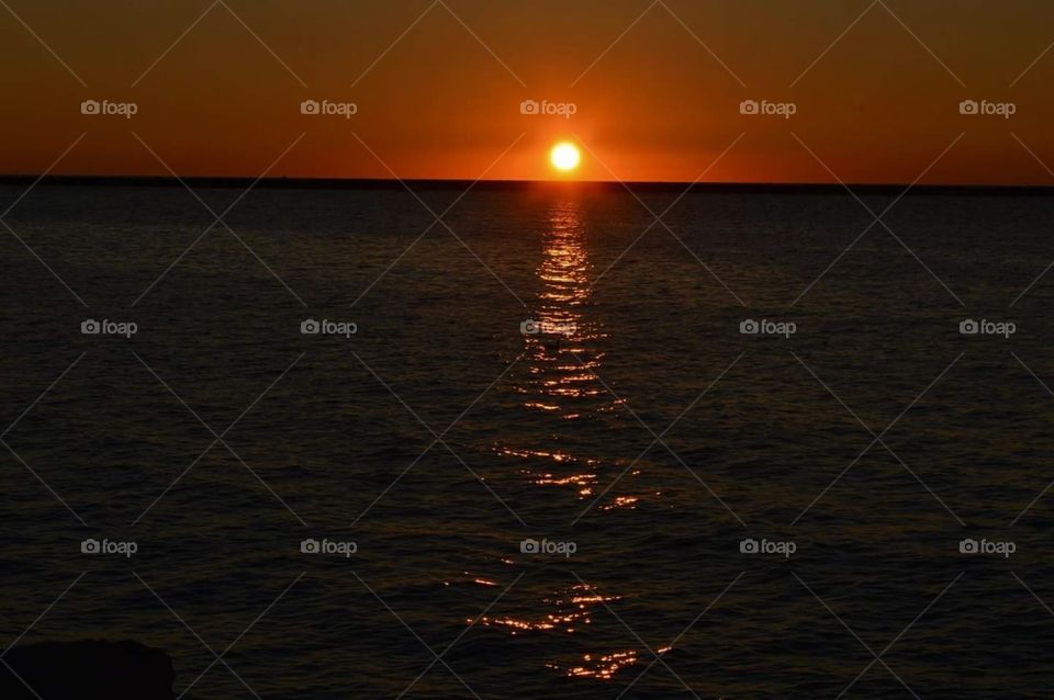 Sunset over Lake Erie