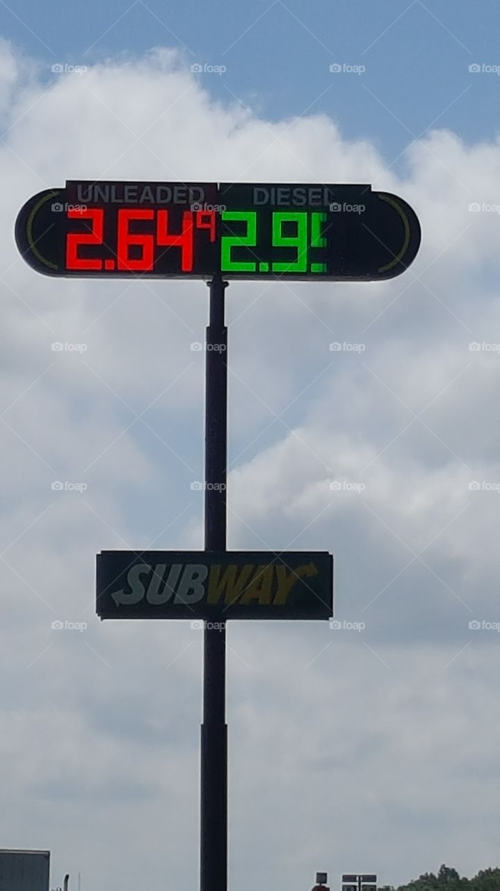 gas price and subway