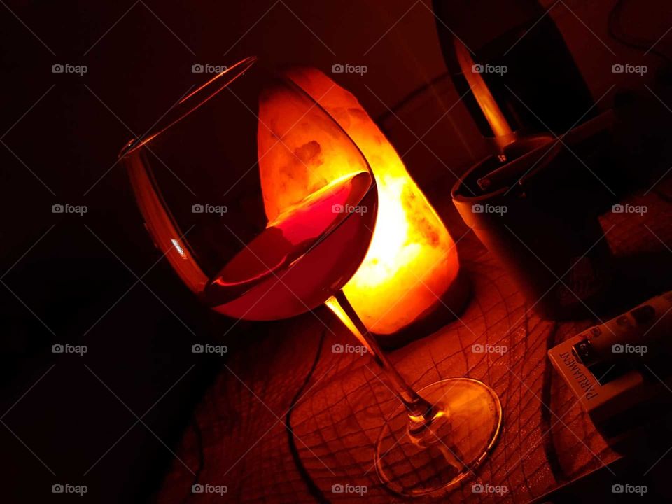 Flame red wine..are you feel ? 🍷