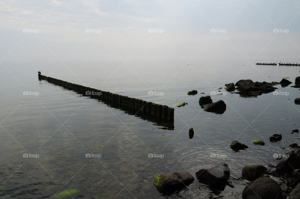 grey day at the Sea