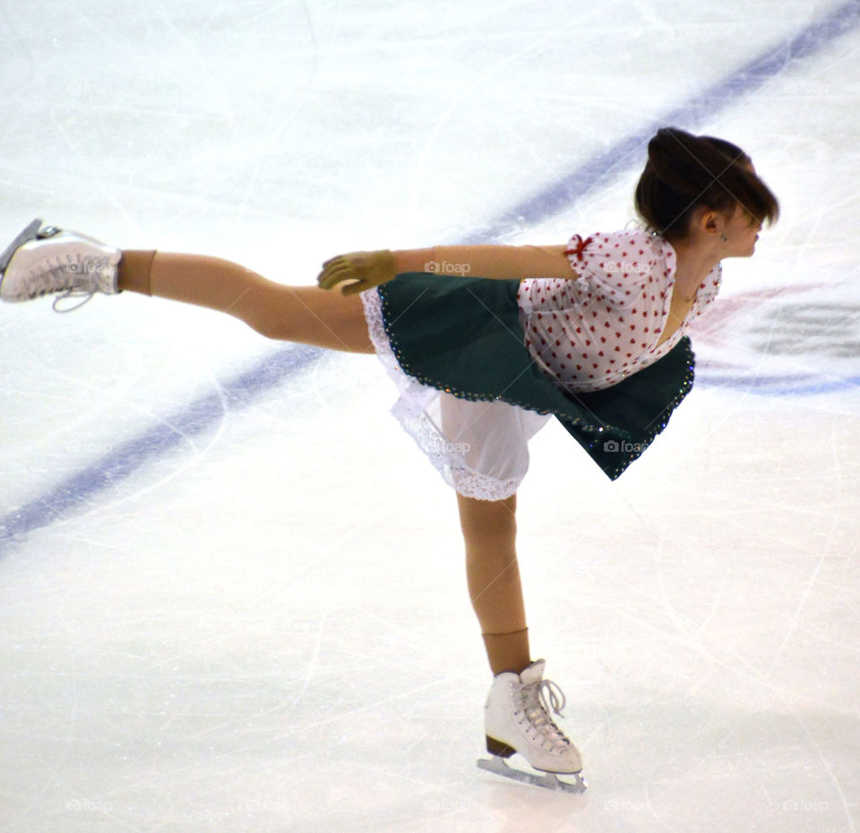 ballerina. pattinaggio artistico su ghiaccio