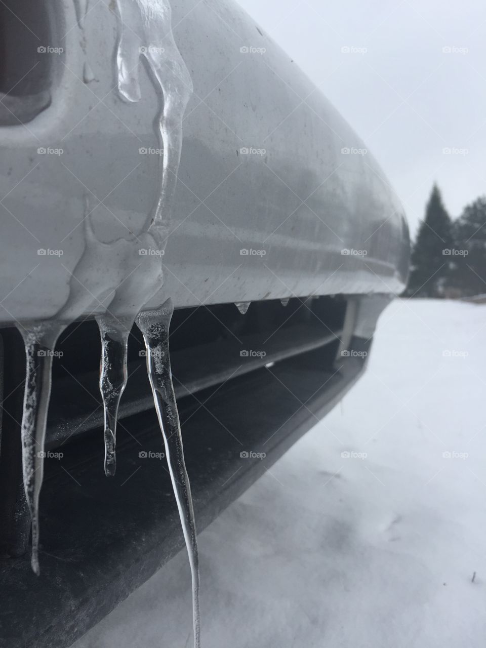 Icicles on my front bumper cover