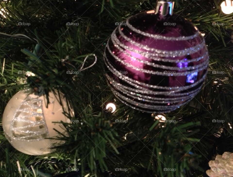 purple tree christmas lights by ijbailey