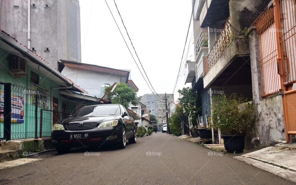 Photo of a residential settlement in a small town