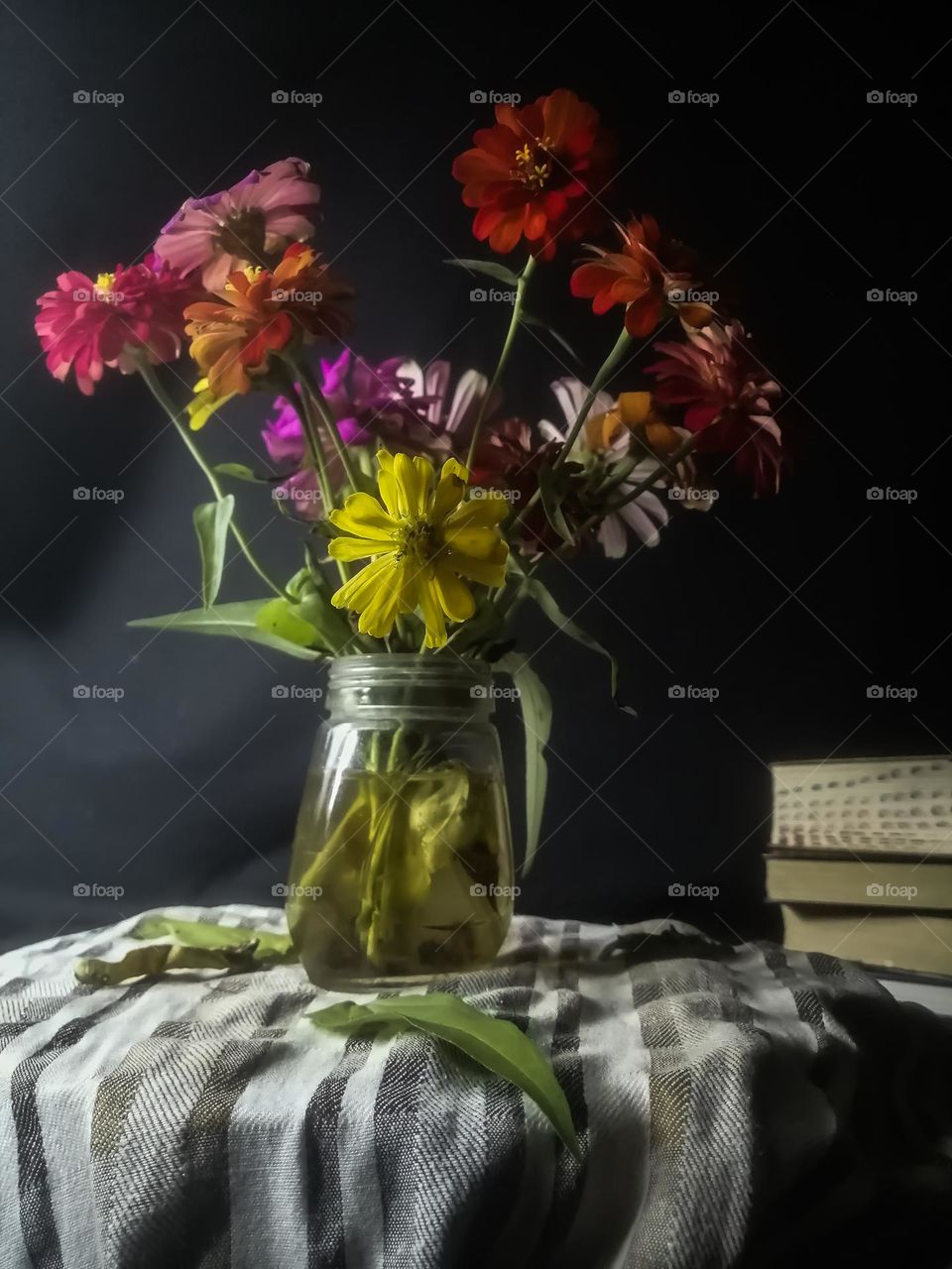 Still life of flowers in the vase