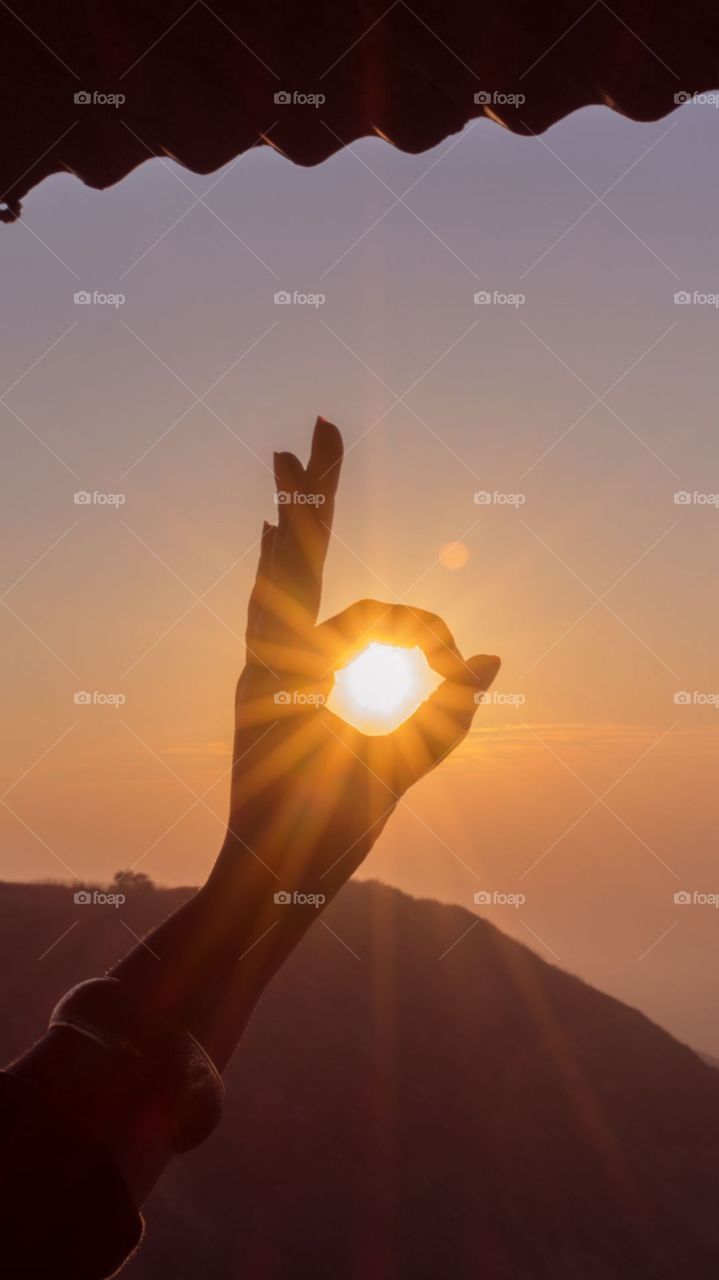 A Rare Capture At Sunset Time