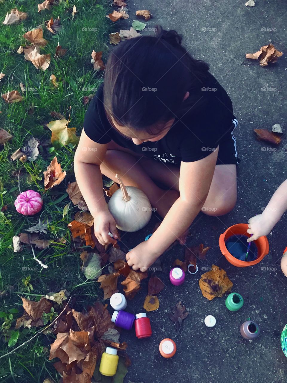 Painting  pumpkins