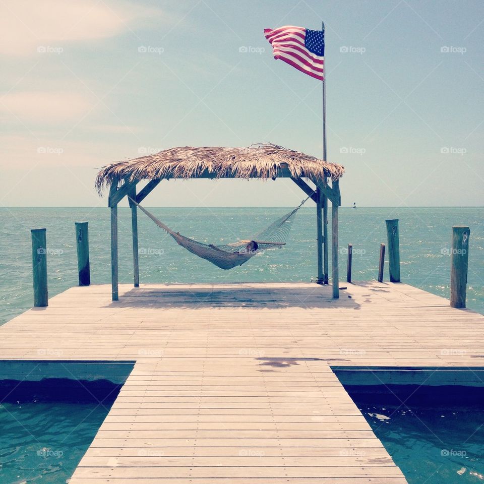 Hammock on the pier