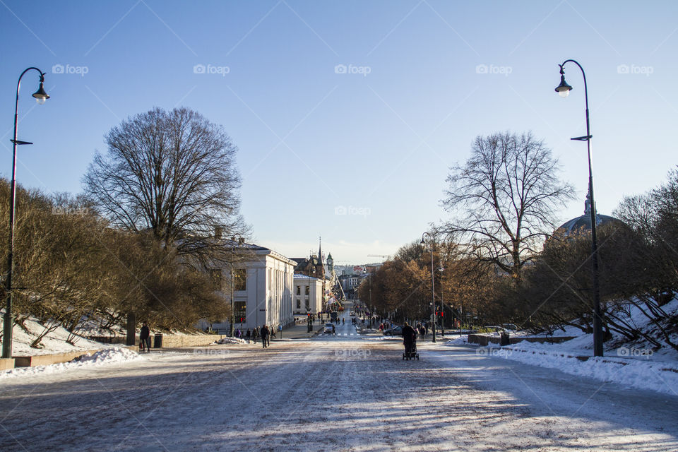 Oslo during the winter 