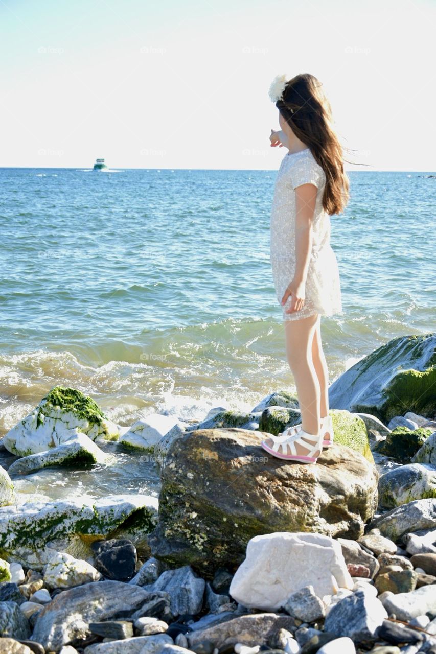 Girl in the beach