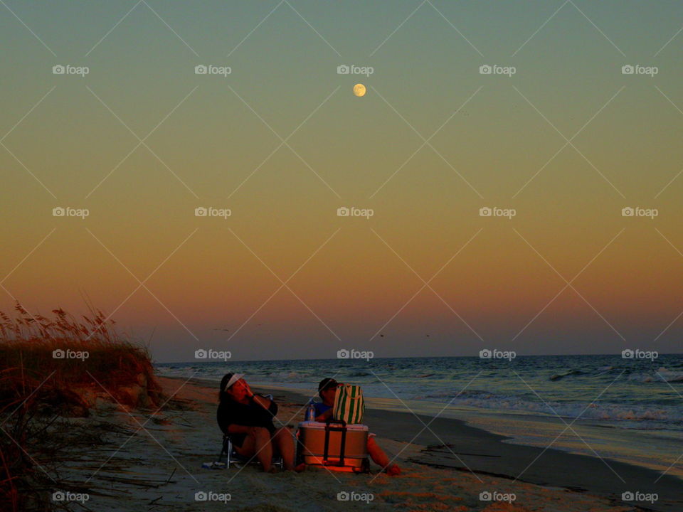 Moon over Hilton Head