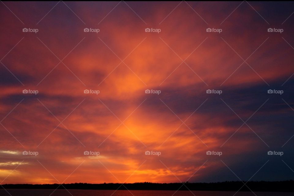sunset over Sanibel