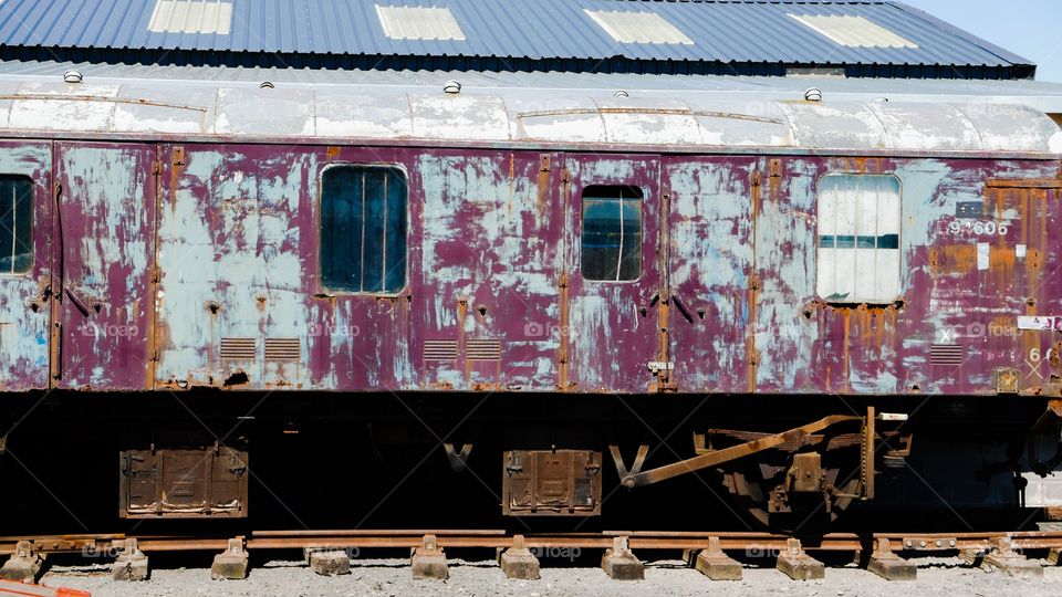 Disused railway carriage
