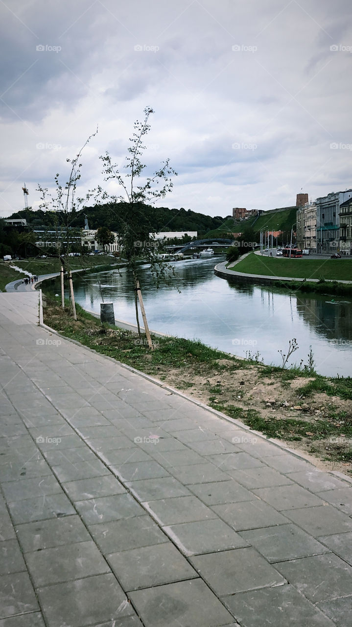 A walk in the city of Vilnius and got inspired by this beautiful river so I decided to take the shot and share it with you guys!