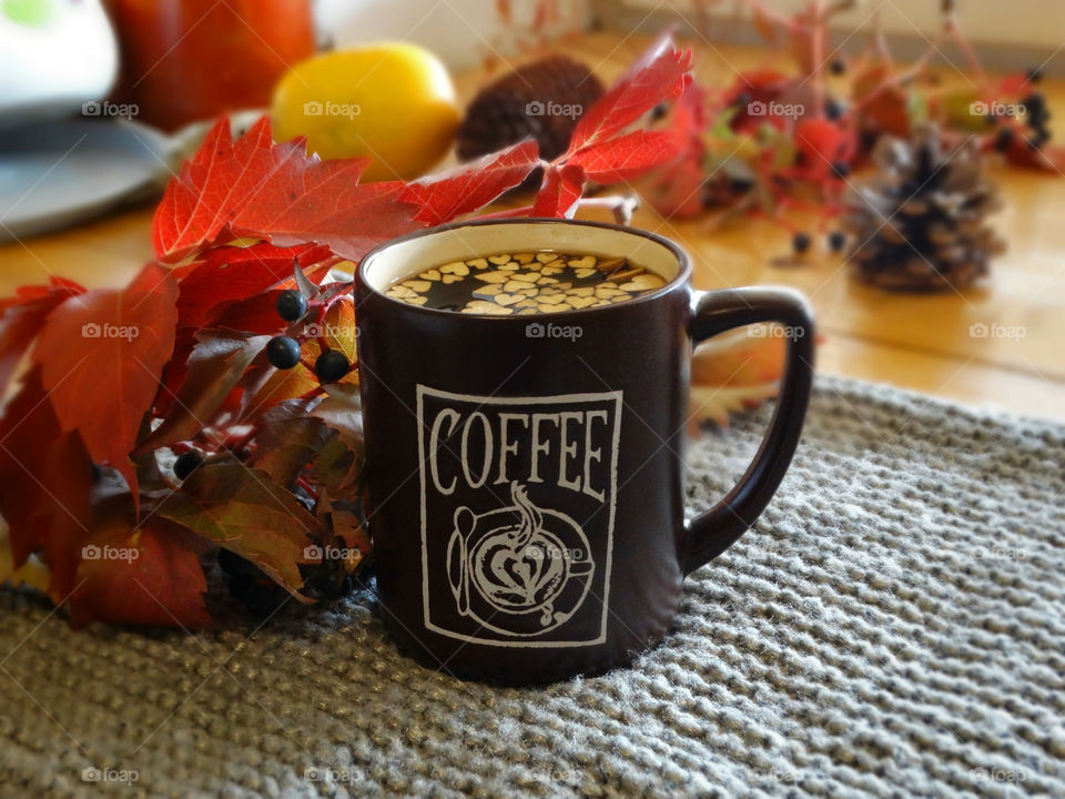 Autumn coffee time