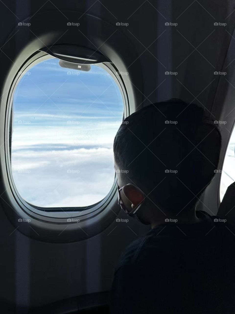 Skyward Journey: A Glimpse from the Airplane