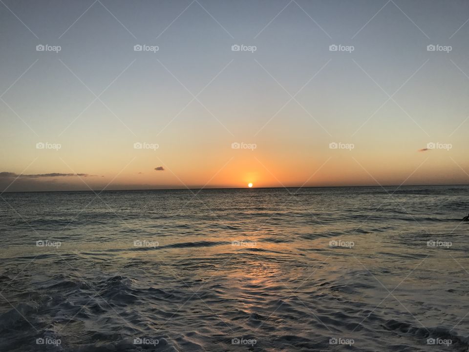 Oʻahu west side sunset