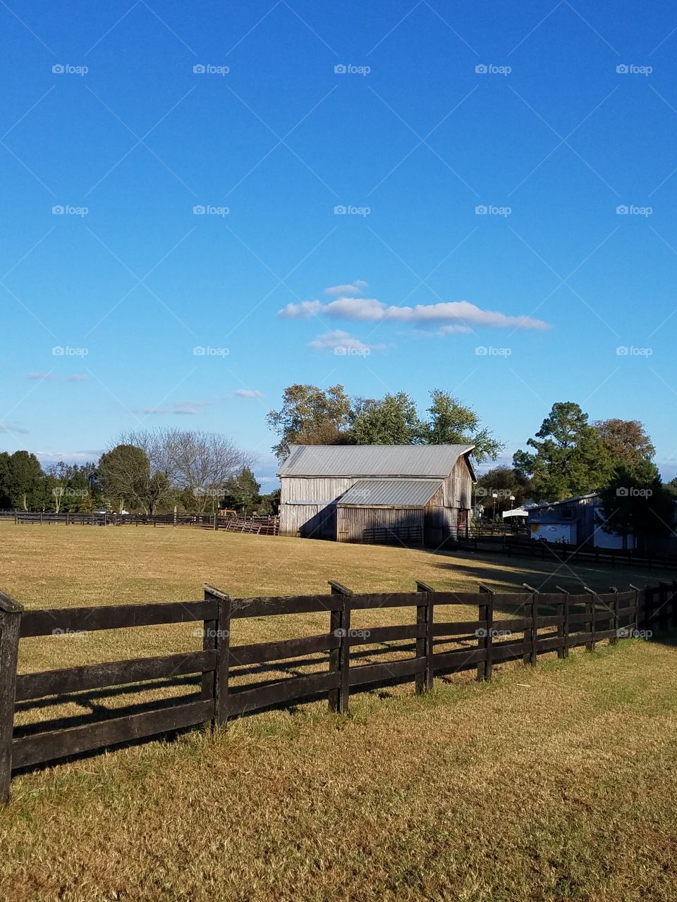 Another view of the old barn in Virginia on  a Sunday afternoon.