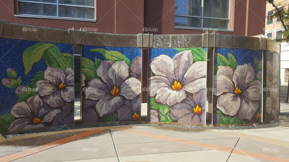 Flower mural