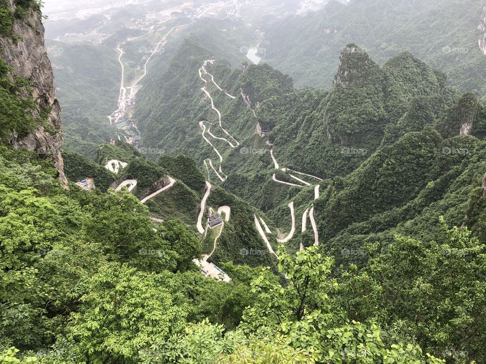 Valley at Zhangjaijie Hunan China 