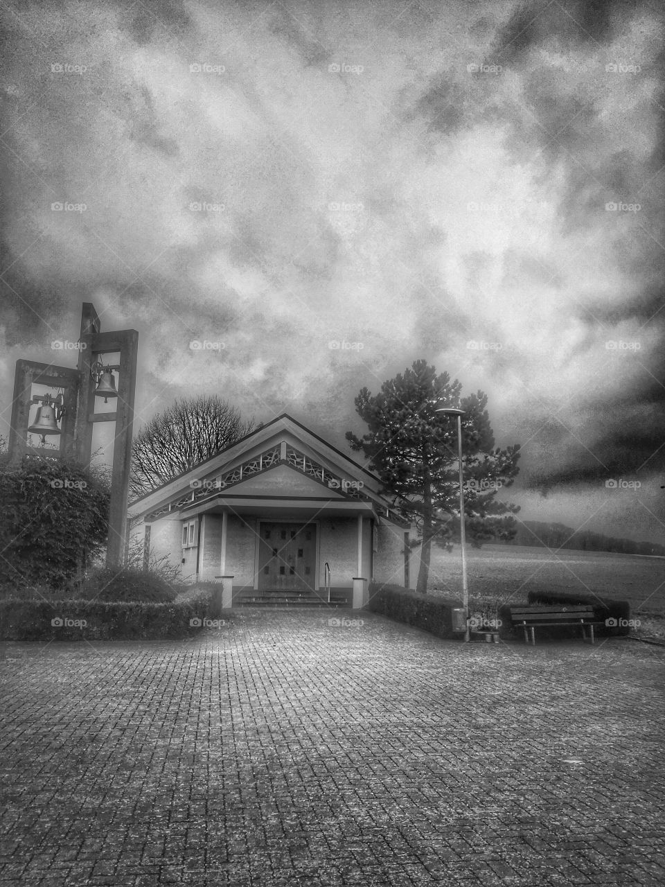 Church black and white 