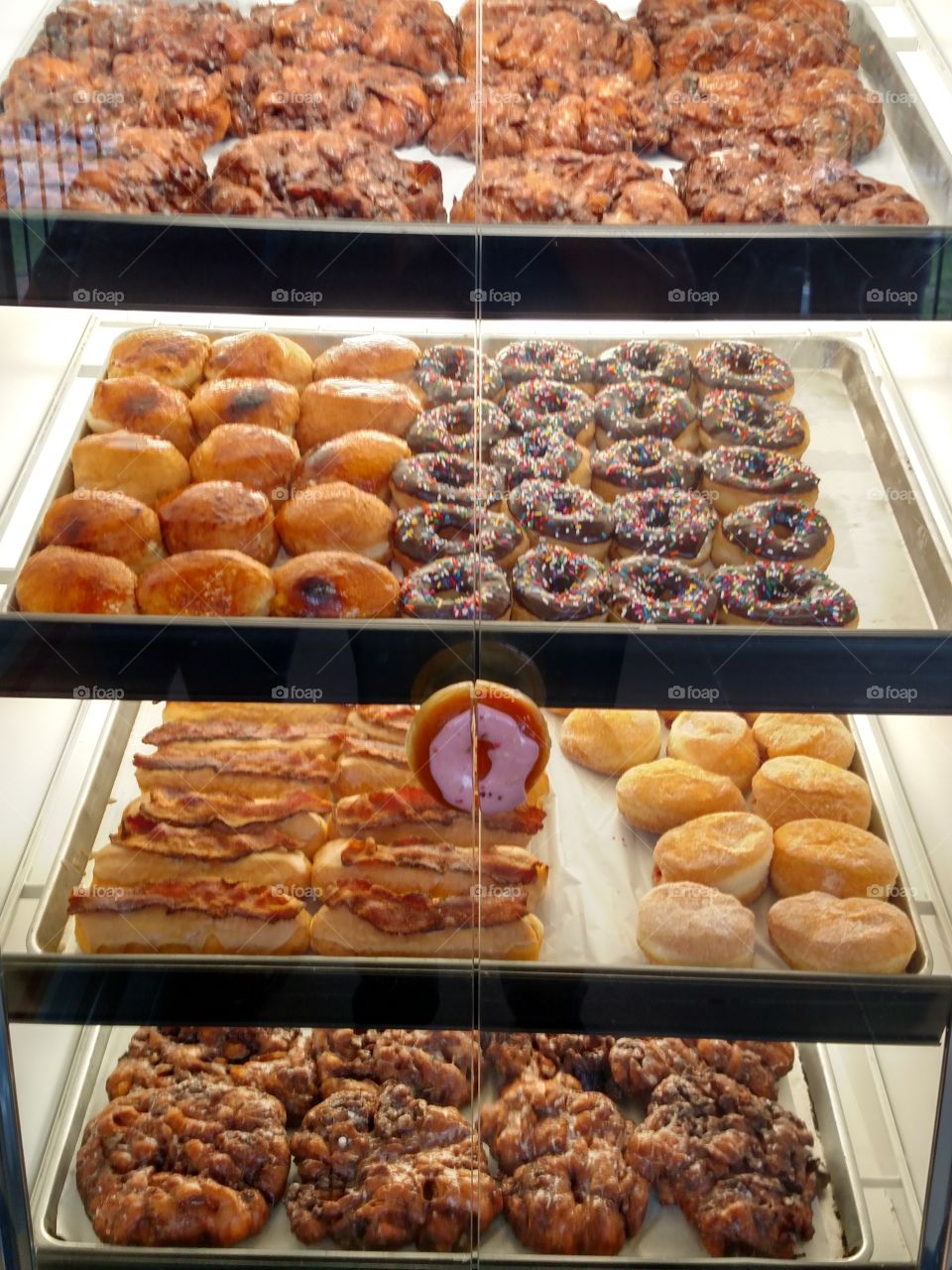 Pastries at the Ballpark. We found out they sell  bacon longhorns at the ballpark.
