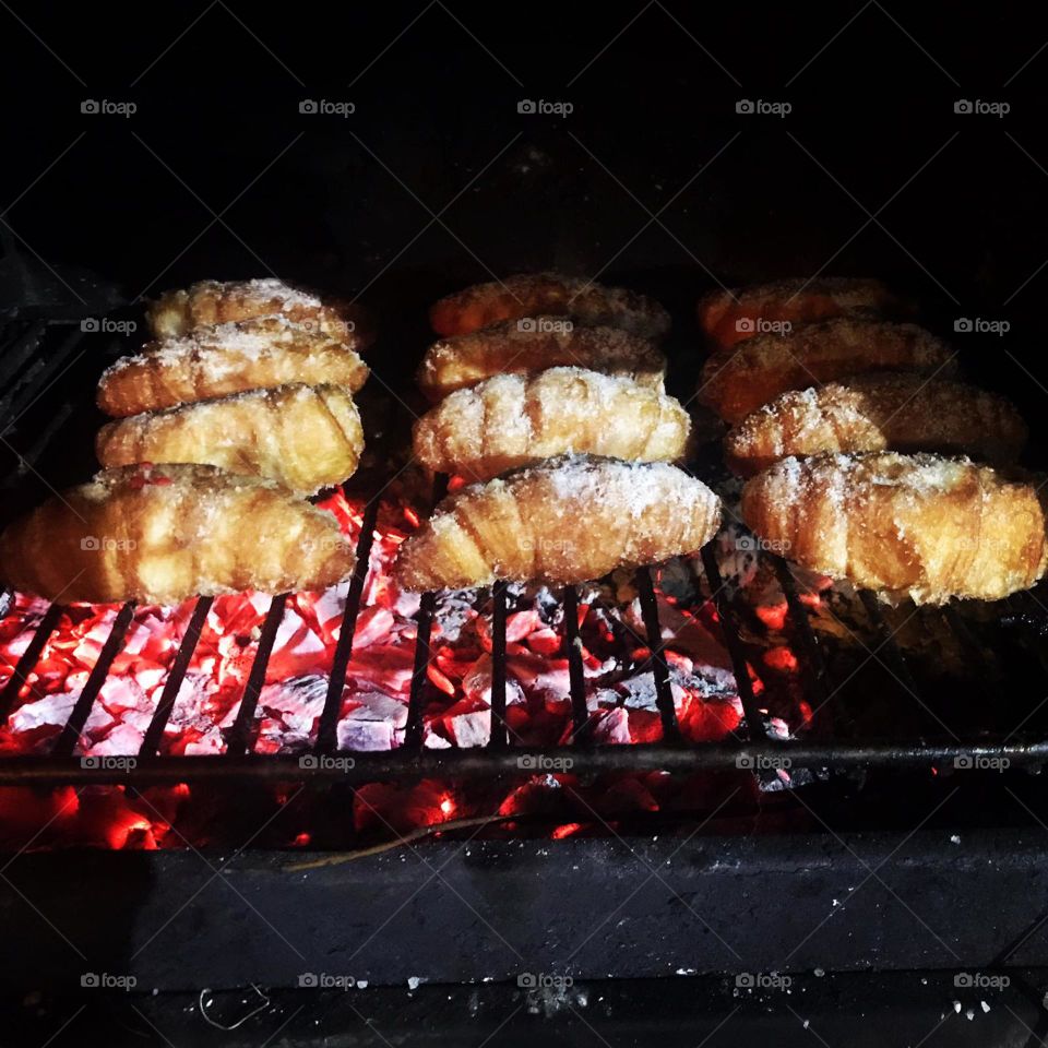 Croissant a la barbacoa