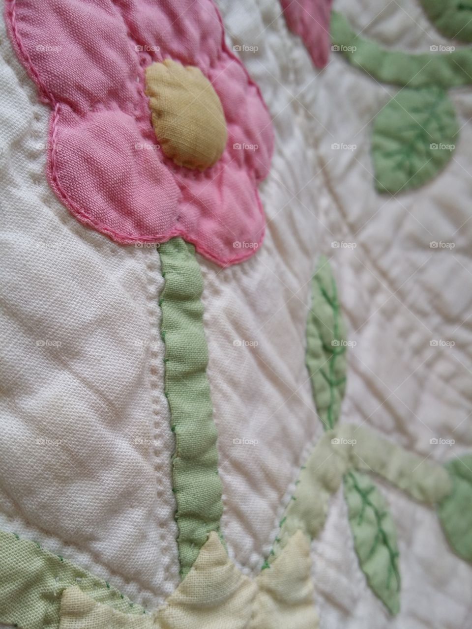 Pink Flower Quilt