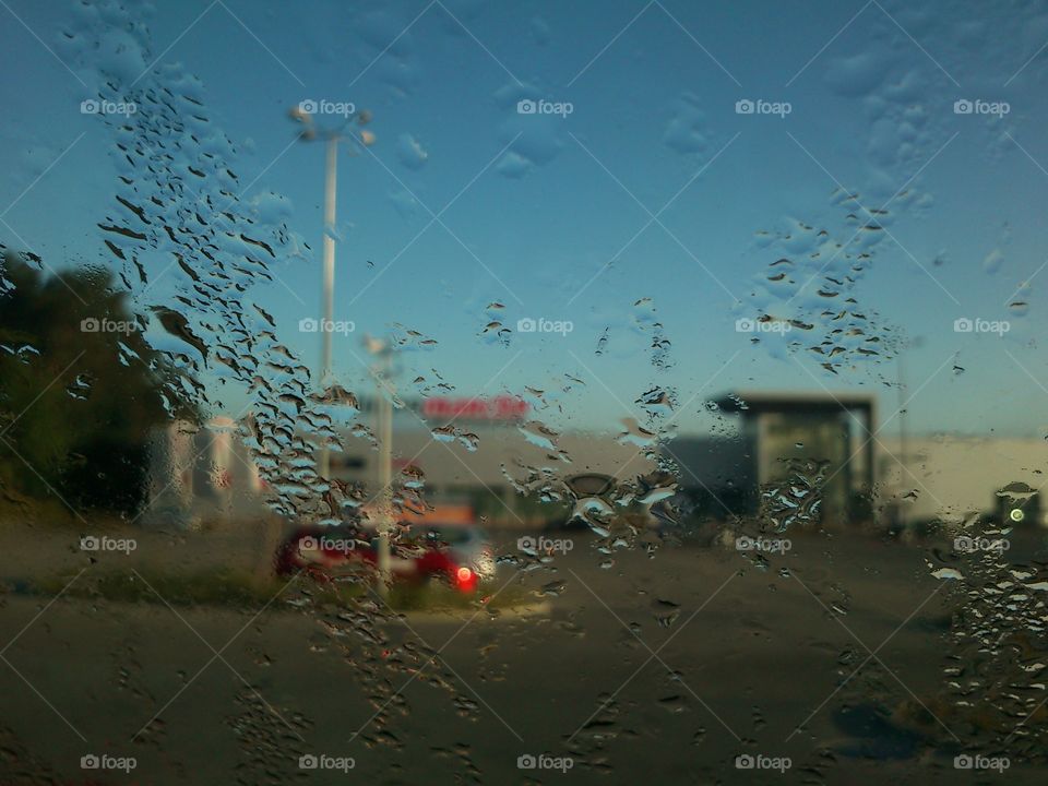 Through the windshield