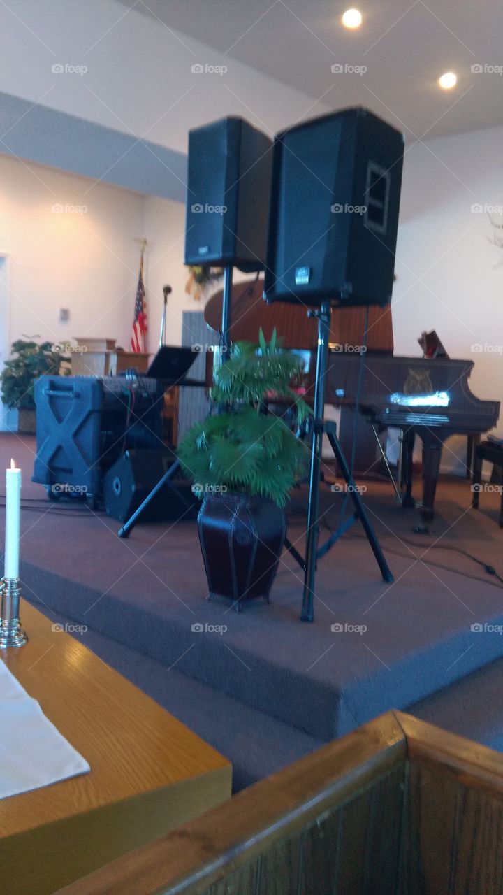 church stage