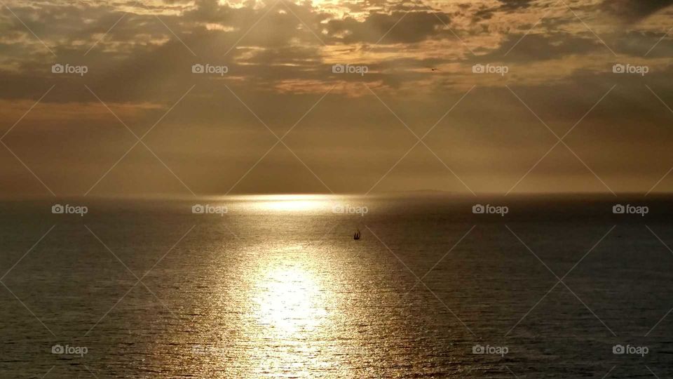 golden sunset Mexico