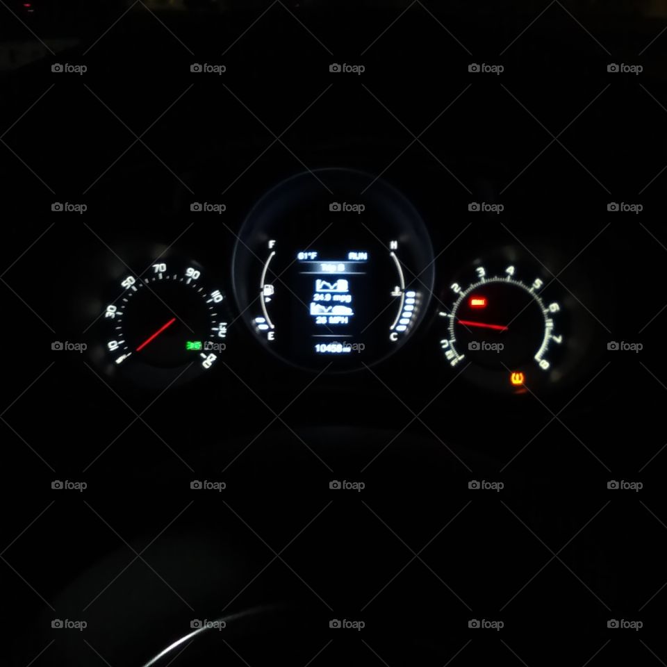 Fiat 500X Turbo Dashboard - Instrument Cluster